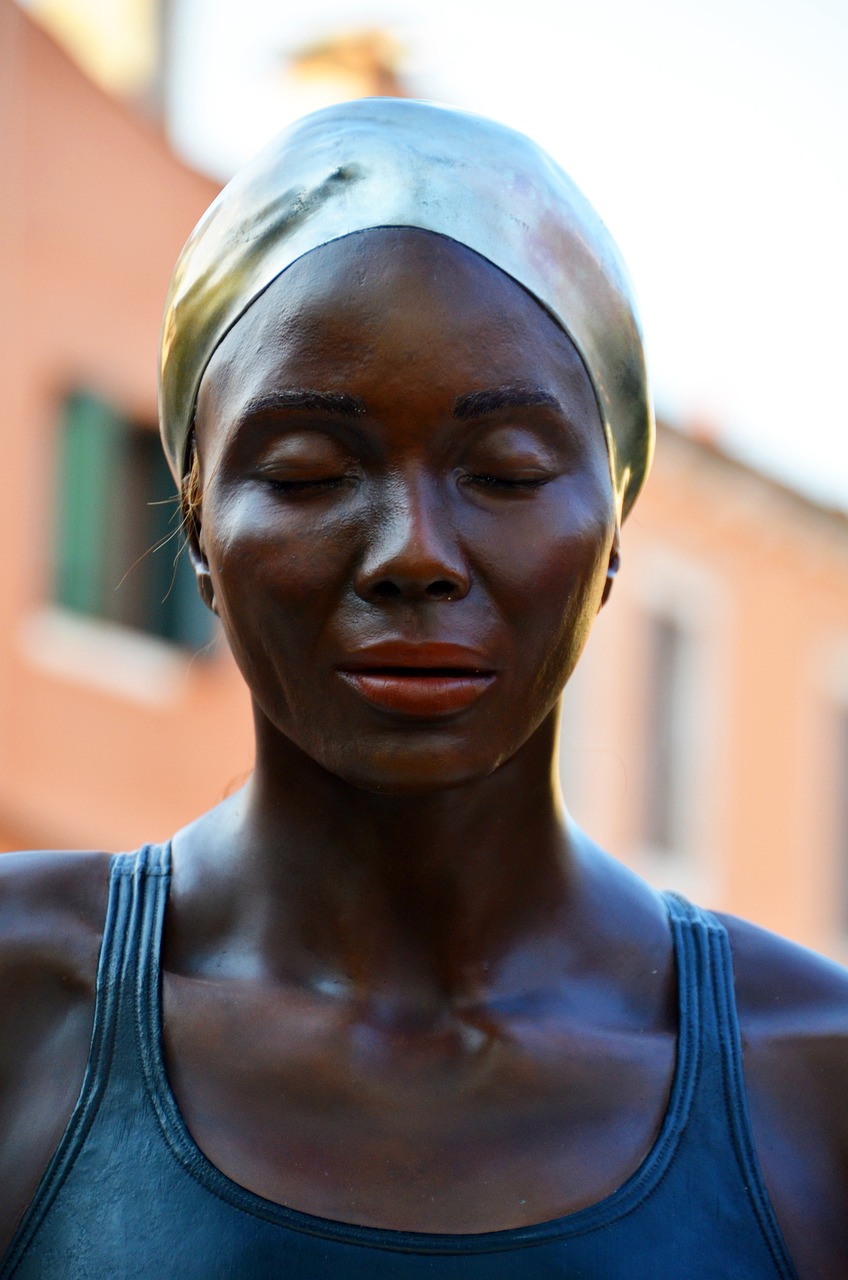 woman, female swimmer, head