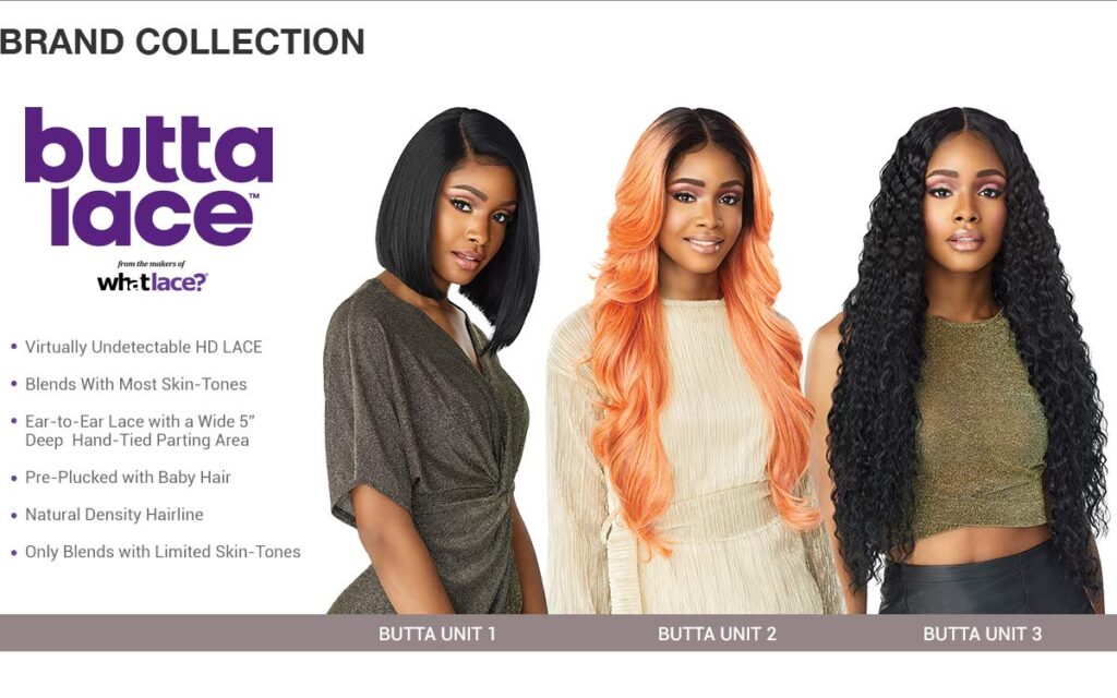 Sensationnel Butta lace wig unit 3 (1B)