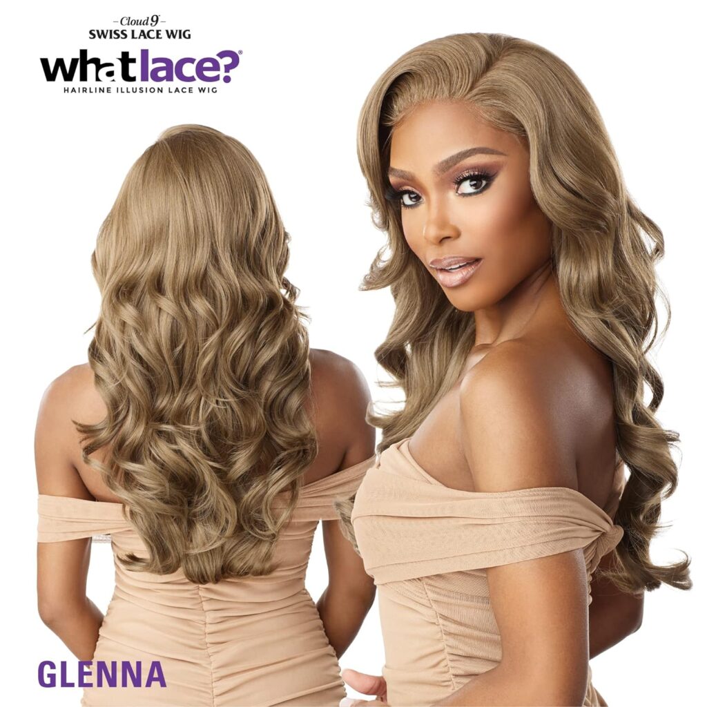 Sensationnel What Lace 13x6 Wigs - Cloud 9 Synthetic Hair Hand Tied Natural Preplucked Hairline Illusion Lace Frontal Lacewig - WHAT LACE GLENNA (2 DARK BROWN)