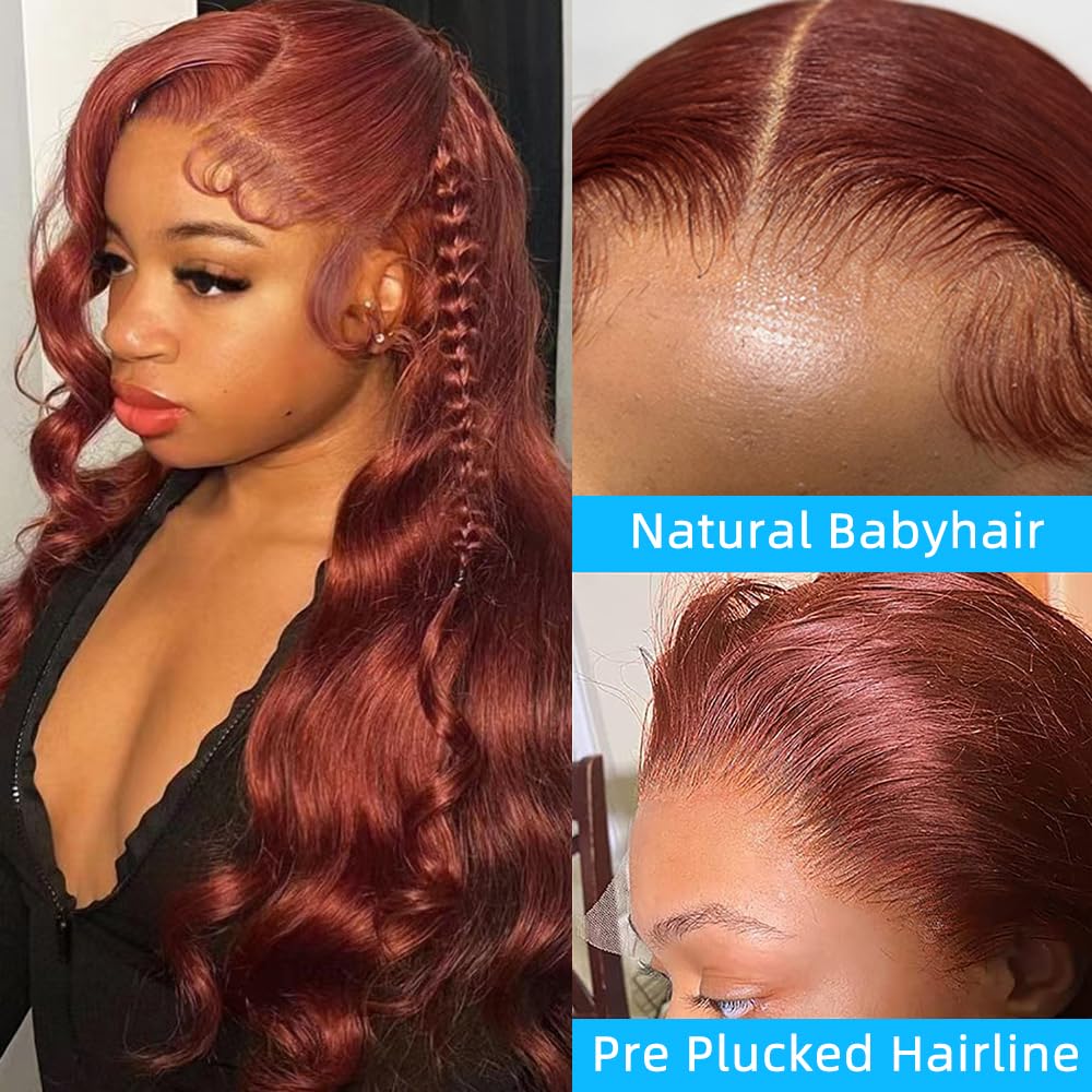 Straight Lace Front Wigs Human Hair 13x4 Transparent HD Lace Front Wigs Human Hair Pre Plucked 180% Density Straight Lace Frontal Wigs Human Hair with Baby Hair for Women 24 Inch