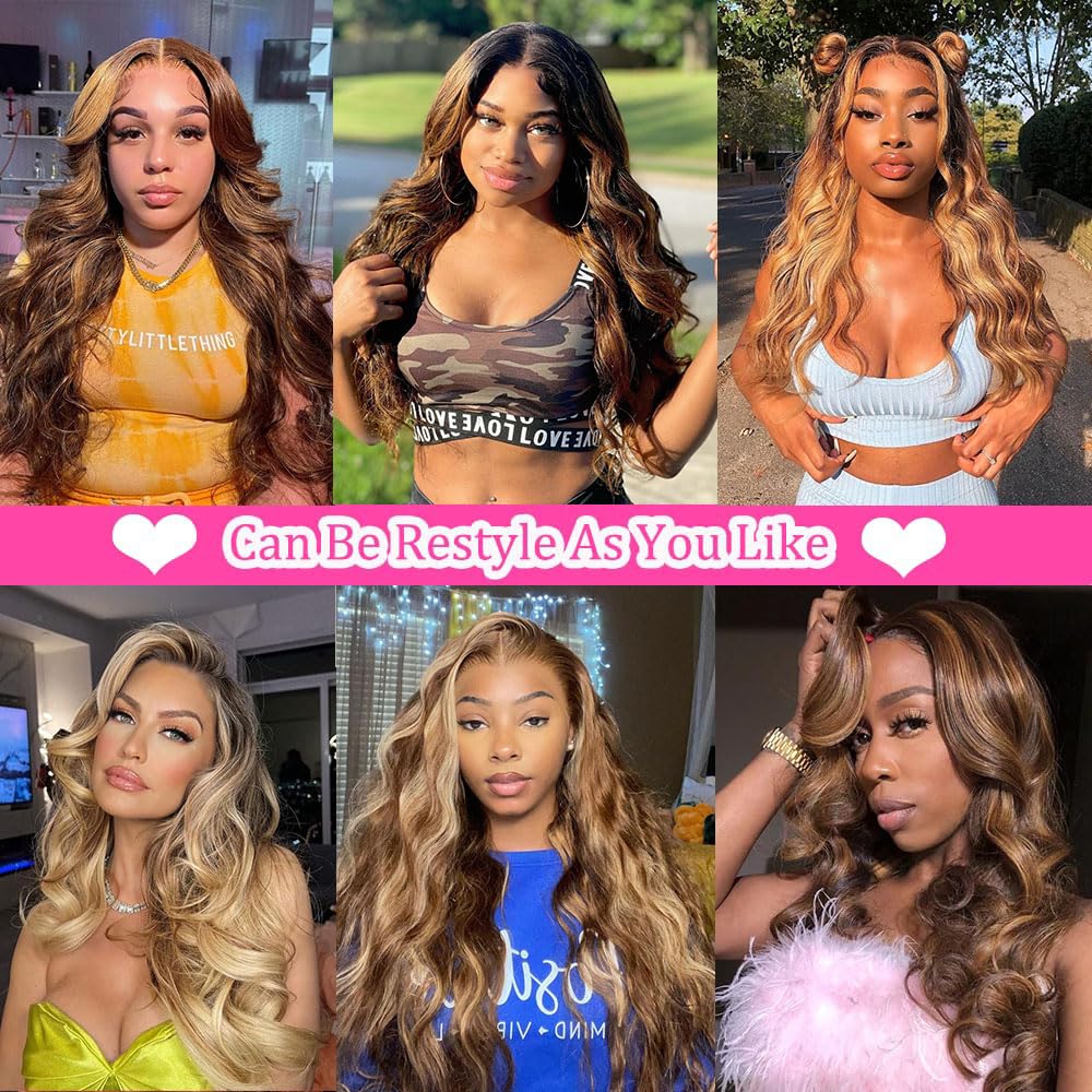 YELHADU Body Wave Lace Front Wigs Human Hair Pre Plucked 13x4 HD Lace Frontal Wigs Human Hair 180 Density Natural Black Wigs for Women Human Hair Lace Front Wig with Baby Hair Glueless 22 Inch