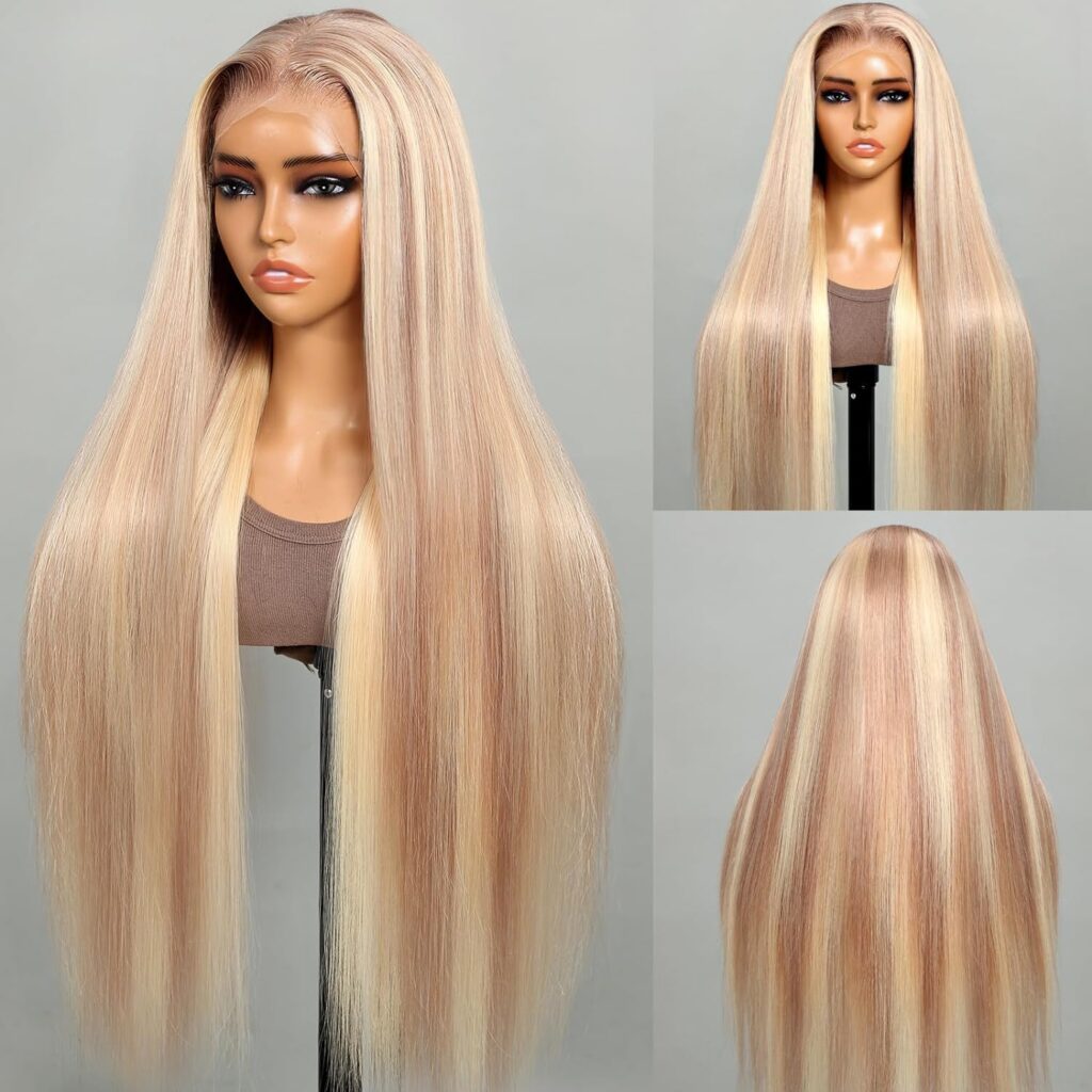 Arabella 10/613 Lace Front Wig Human Hair 13x4 Ready to Go Glueless Wig 12A Lace Front Wigs 210% Density Human Hair 10/613 Body Wave Hair HD Lace Frontal Wig Pre Plucked (26inch, 13X4 Body Wave Wig)