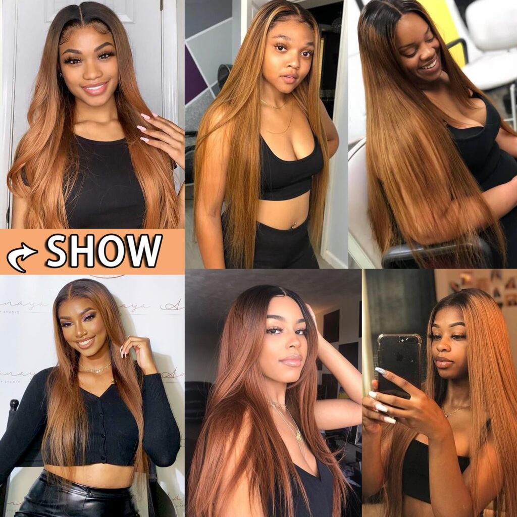 Lace Front Wigs Human Hair Pre Plucked with Baby Hair 160 Density 13x4 HD Transparent Straight Lace Front Wigs for Women Human Hair Glueless (22 Inch, Natural Color)