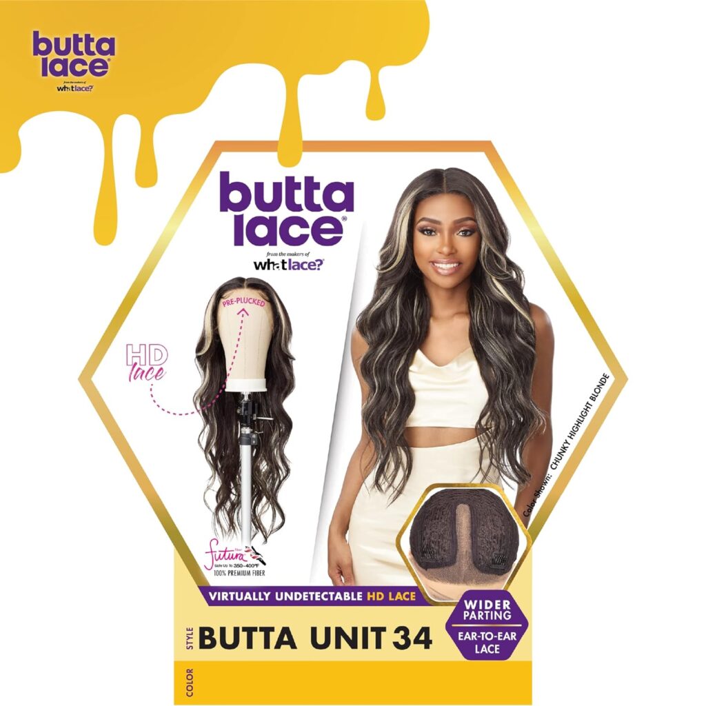 Sensationnel Butta Synthetic HD Lace Front Wig - BUTTA UNIT 20 (Color:1B Off Black)