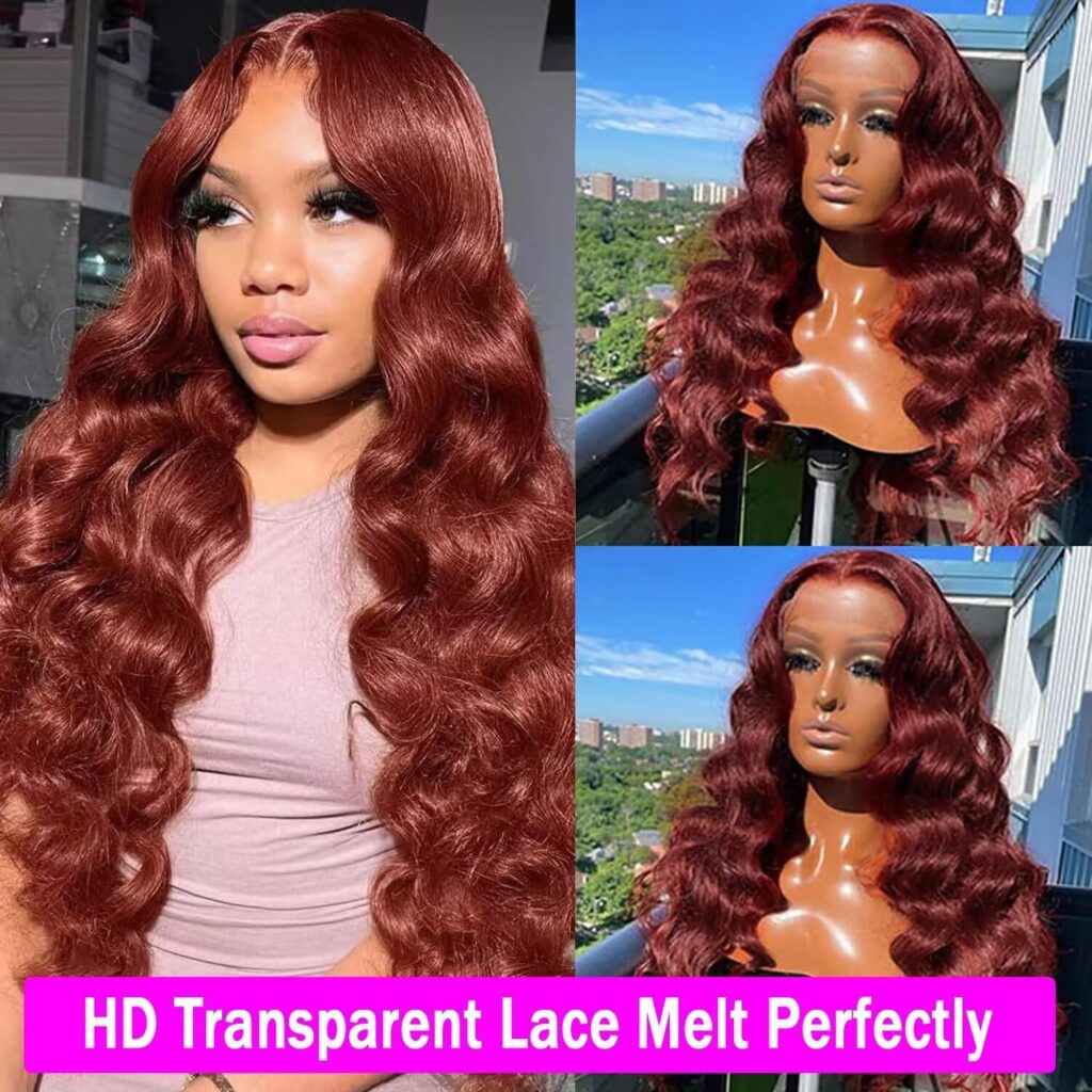 Xajwat 26 Inch Body Wave Lace Front Wigs Human Hair 180 Density 13x4 HD Transparent Lace Frontal Wigs Human Hair Pre Plucked with Baby Hair Glueless Wigs Human Hair for Black Women