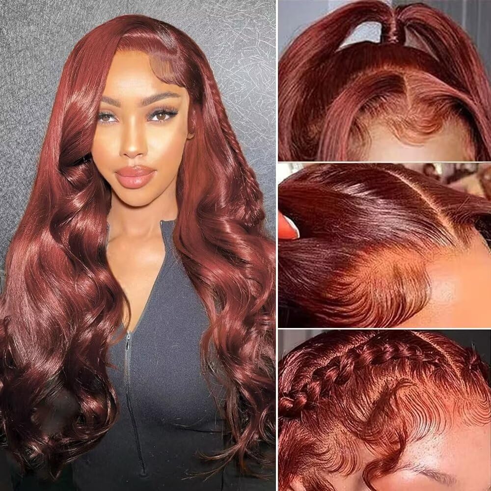 Xajwat 26 Inch Body Wave Lace Front Wigs Human Hair 180 Density 13x4 HD Transparent Lace Frontal Wigs Human Hair Pre Plucked with Baby Hair Glueless Wigs Human Hair for Black Women